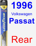 Rear Wiper Blade for 1996 Volkswagen Passat - Hybrid