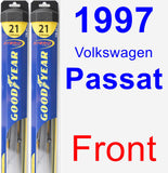 Front Wiper Blade Pack for 1997 Volkswagen Passat - Hybrid