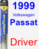 Driver Wiper Blade for 1999 Volkswagen Passat - Hybrid