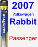 Passenger Wiper Blade for 2007 Volkswagen Rabbit - Hybrid