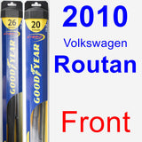 Front Wiper Blade Pack for 2010 Volkswagen Routan - Hybrid