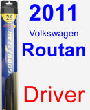 Driver Wiper Blade for 2011 Volkswagen Routan - Hybrid