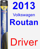 Driver Wiper Blade for 2013 Volkswagen Routan - Hybrid