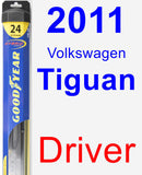 Driver Wiper Blade for 2011 Volkswagen Tiguan - Hybrid