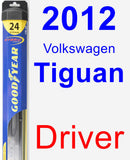 Driver Wiper Blade for 2012 Volkswagen Tiguan - Hybrid