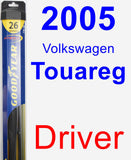 Driver Wiper Blade for 2005 Volkswagen Touareg - Hybrid