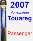 Passenger Wiper Blade for 2007 Volkswagen Touareg - Hybrid