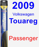 Passenger Wiper Blade for 2009 Volkswagen Touareg - Hybrid