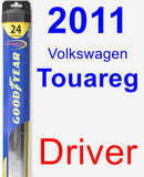 Driver Wiper Blade for 2011 Volkswagen Touareg - Hybrid