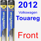 Front Wiper Blade Pack for 2012 Volkswagen Touareg - Hybrid