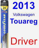 Driver Wiper Blade for 2013 Volkswagen Touareg - Hybrid