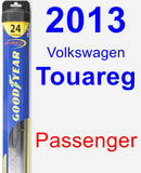 Passenger Wiper Blade for 2013 Volkswagen Touareg - Hybrid