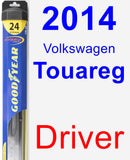 Driver Wiper Blade for 2014 Volkswagen Touareg - Hybrid