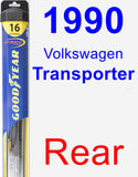 Rear Wiper Blade for 1990 Volkswagen Transporter - Hybrid