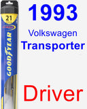 Driver Wiper Blade for 1993 Volkswagen Transporter - Hybrid