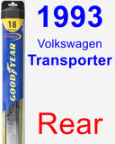 Rear Wiper Blade for 1993 Volkswagen Transporter - Hybrid