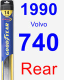 Rear Wiper Blade for 1990 Volvo 740 - Hybrid
