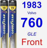 Front Wiper Blade Pack for 1983 Volvo 760 - Hybrid