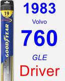 Driver Wiper Blade for 1983 Volvo 760 - Hybrid