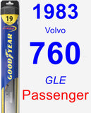 Passenger Wiper Blade for 1983 Volvo 760 - Hybrid