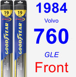 Front Wiper Blade Pack for 1984 Volvo 760 - Hybrid