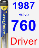 Driver Wiper Blade for 1987 Volvo 760 - Hybrid