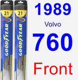 Front Wiper Blade Pack for 1989 Volvo 760 - Hybrid