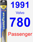 Passenger Wiper Blade for 1991 Volvo 780 - Hybrid