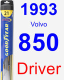 Driver Wiper Blade for 1993 Volvo 850 - Hybrid