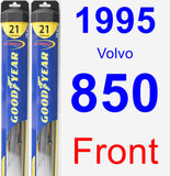 Front Wiper Blade Pack for 1995 Volvo 850 - Hybrid