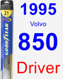 Driver Wiper Blade for 1995 Volvo 850 - Hybrid