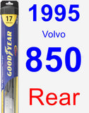 Rear Wiper Blade for 1995 Volvo 850 - Hybrid