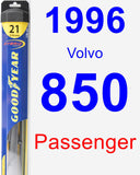 Passenger Wiper Blade for 1996 Volvo 850 - Hybrid