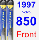 Front Wiper Blade Pack for 1997 Volvo 850 - Hybrid