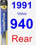 Rear Wiper Blade for 1991 Volvo 940 - Hybrid