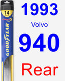 Rear Wiper Blade for 1993 Volvo 940 - Hybrid