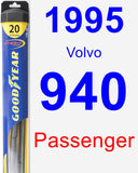 Passenger Wiper Blade for 1995 Volvo 940 - Hybrid