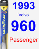 Passenger Wiper Blade for 1993 Volvo 960 - Hybrid