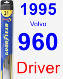 Driver Wiper Blade for 1995 Volvo 960 - Hybrid