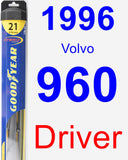 Driver Wiper Blade for 1996 Volvo 960 - Hybrid