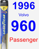 Passenger Wiper Blade for 1996 Volvo 960 - Hybrid