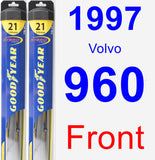Front Wiper Blade Pack for 1997 Volvo 960 - Hybrid