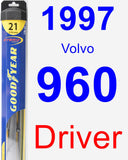 Driver Wiper Blade for 1997 Volvo 960 - Hybrid