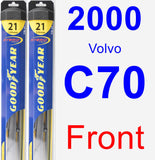 Front Wiper Blade Pack for 2000 Volvo C70 - Hybrid