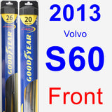 Front Wiper Blade Pack for 2013 Volvo S60 - Hybrid