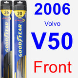 Front Wiper Blade Pack for 2006 Volvo V50 - Hybrid