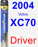 Driver Wiper Blade for 2004 Volvo XC70 - Hybrid