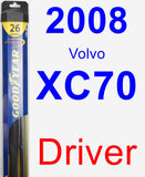 Driver Wiper Blade for 2008 Volvo XC70 - Hybrid