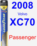 Passenger Wiper Blade for 2008 Volvo XC70 - Hybrid