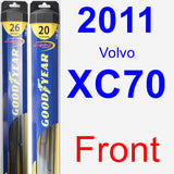 Front Wiper Blade Pack for 2011 Volvo XC70 - Hybrid